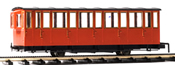 Austrian Cog rwy passenger coach, closed platform, red